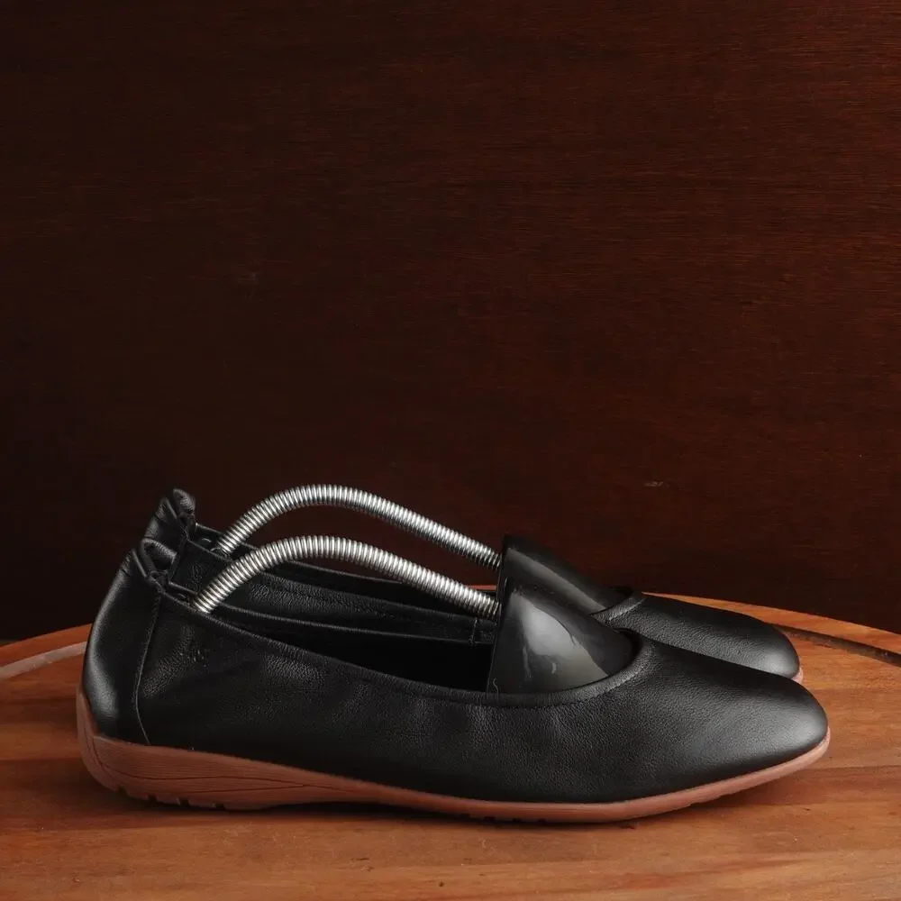 Josef Seibel Flat WMS SZ EU 40 US 9-9.5 BLK Fenja 01 Leather Ballet Comfort Shoe